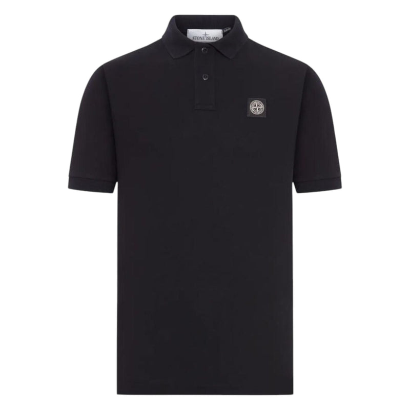 Stone Island Black Cotton Polo Stone Island Black Cotton Polo