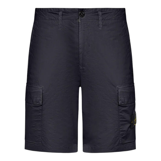 Stone Island Navy Bermuda Cargo Shorts