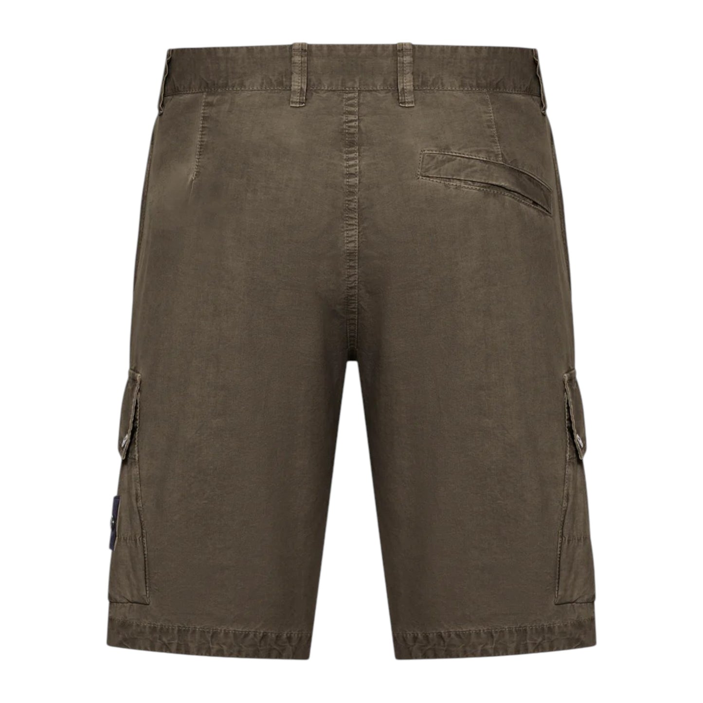 Stone Island Bermuda Cargo Military Green Slim Shorts