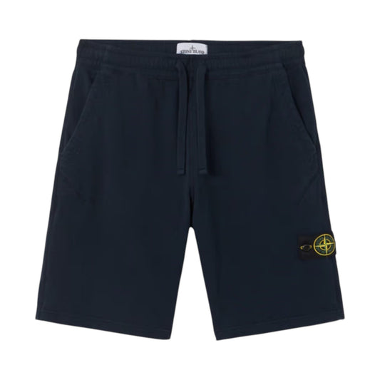 Stone Island Malfile Fleece 'Old' Bermuda Navy Shorts