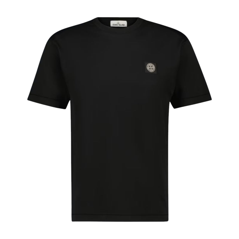 Stone Island Logo Patch Black T-Shirt