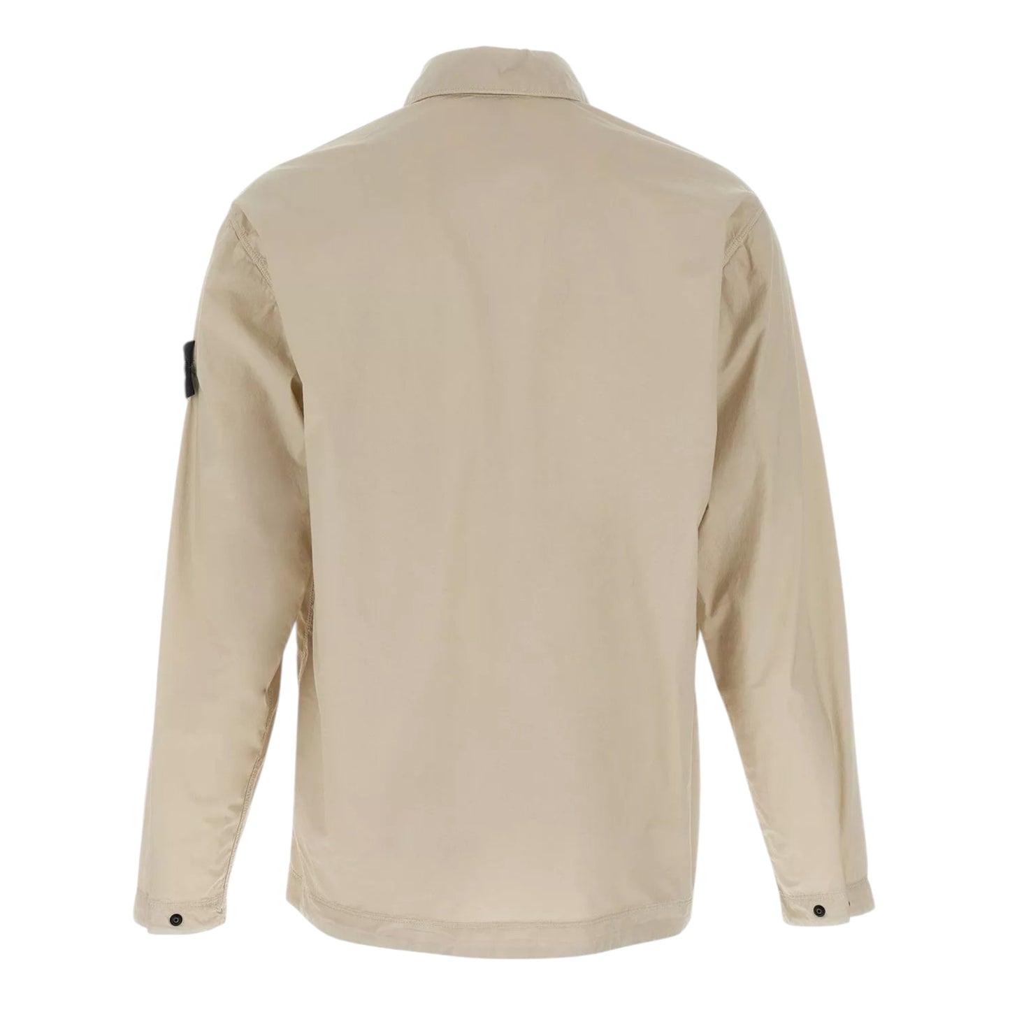 Stone Island Stretch Cotton Paracadute Beige Overshirt