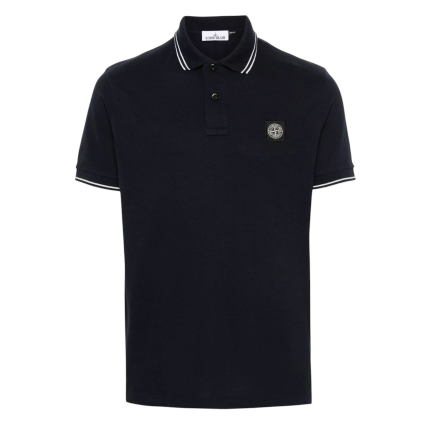 Stone Island Black Cotton Polo — Stone Island