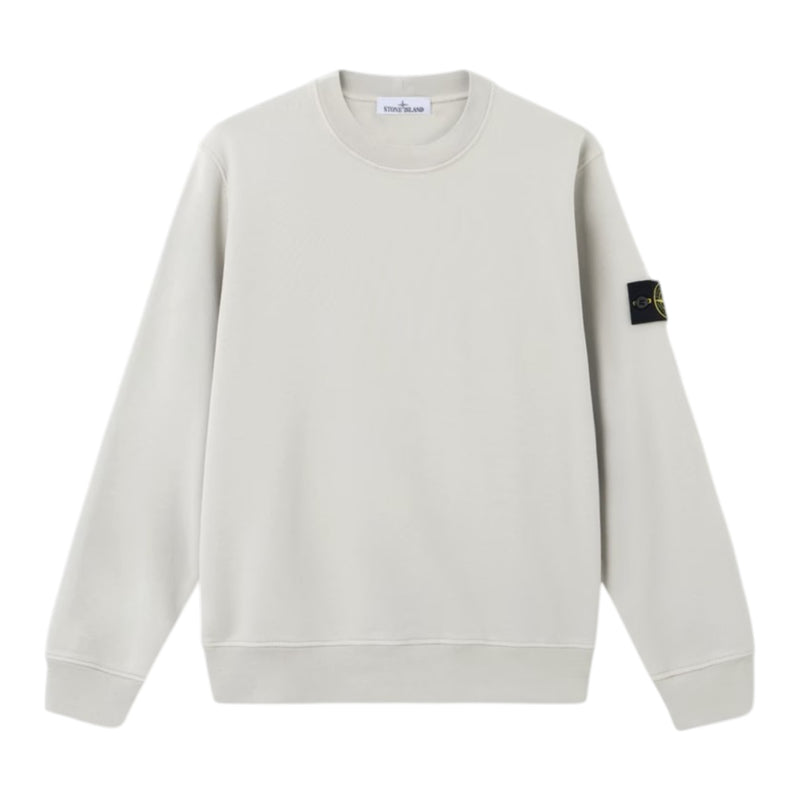 Stone Island Organic Cotton Pearl Grey Sweatshirt