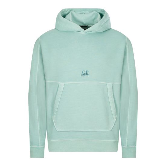 C.P. Company Mineral Blue Brushed Hoodie