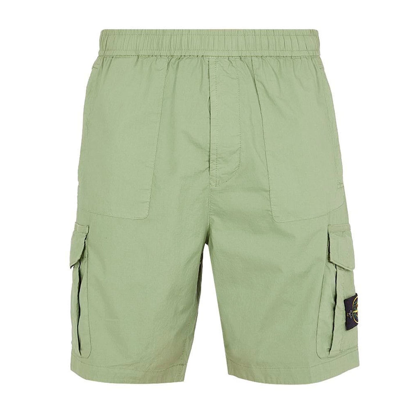 Stone Island Green Cargo Bermuda Shorts