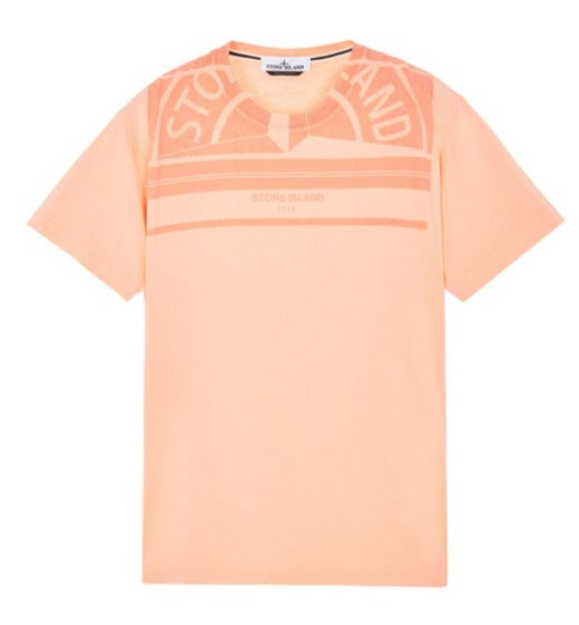 Stone Island Orange Mosiac Three T-Shirt