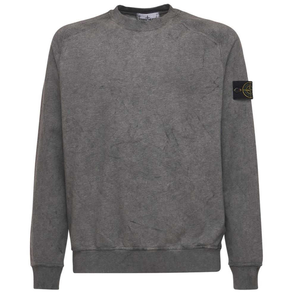 Stone Island Grey Dust Treatment Sweatshirt
