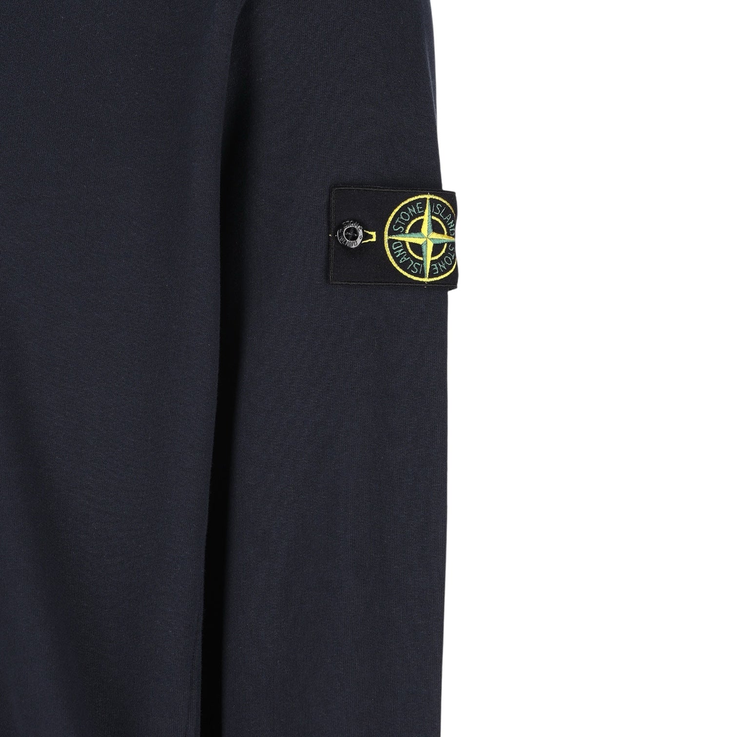 Stone Island, Navy Organic Cotton Sweatshirt - True Labels