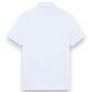 Stone Island, Slim Fit White Polo Shirt with Compass Patch